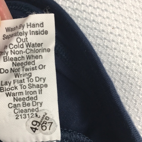 ~3 for $20~ CAbi blue sleeveless top shirt crisscross front - Picture 6 of 7